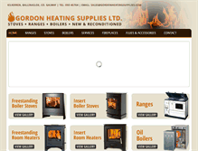 Tablet Screenshot of gordonheatingsupplies.com